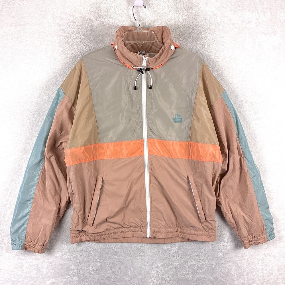 Chums Hello Wear Jacket Mens XL Multicolor Blouson Insulated Windbreaker Preppy